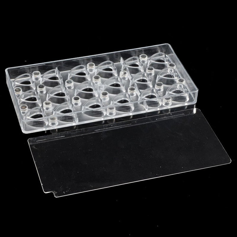 GRAINRAIN Chocolate Transfer Sheet Mold Polycarbonate Chocolate Mold DIY Handmade Chocolate Magnetic Chocolate Mold Candy Mould Heart Shaped (19325) - Image 4